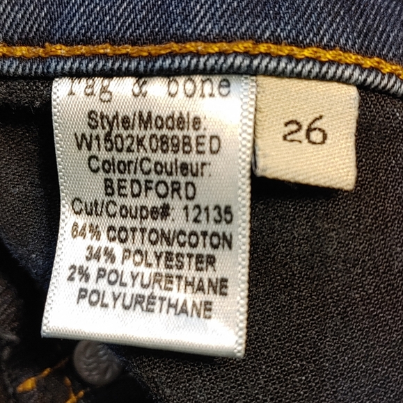 Rag & Bone. Skinny Jeans Sz.26 - Picture 8 of 9